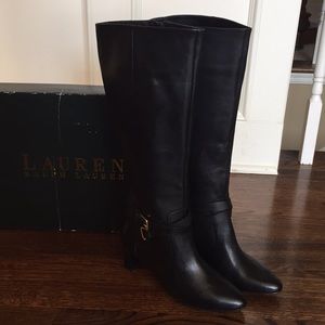 Ralph Lauren Knee High Boots. All leather size 8
